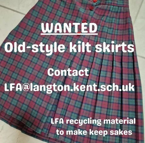 Old-style kilt skirts wanted