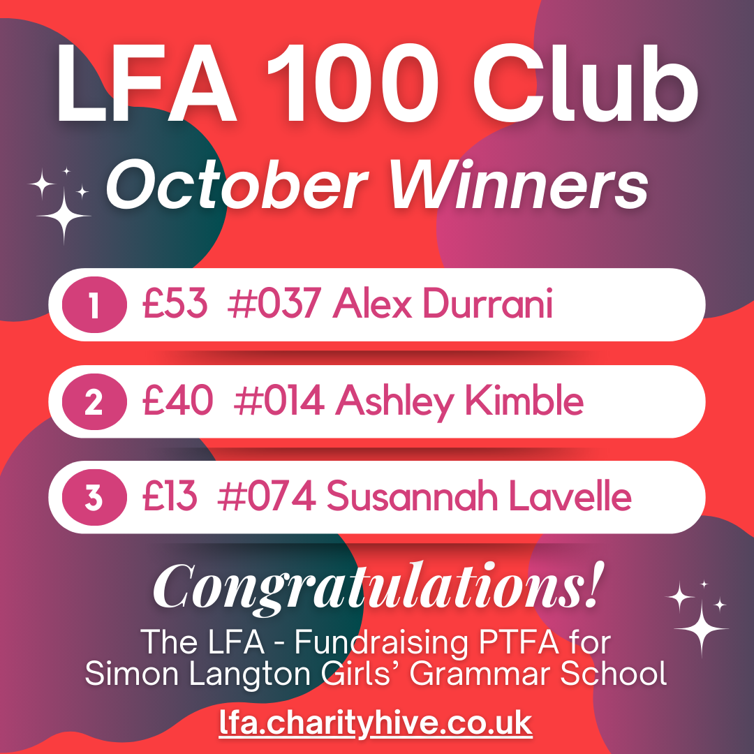 LFA 100+ Club October 2024 Winners