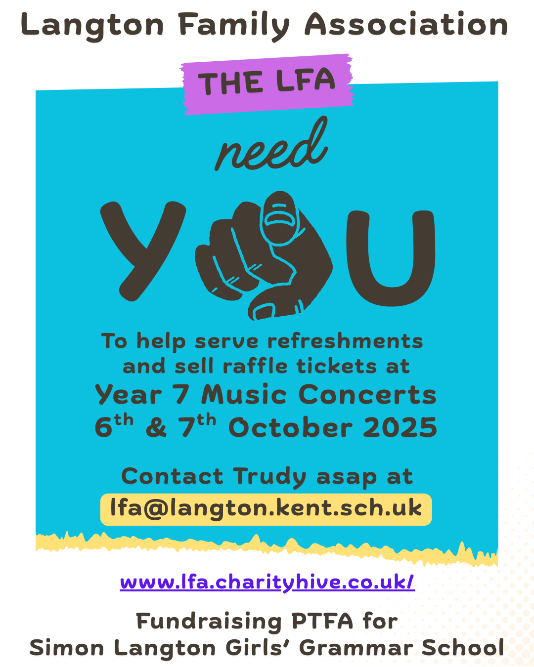 The LFA need you to help