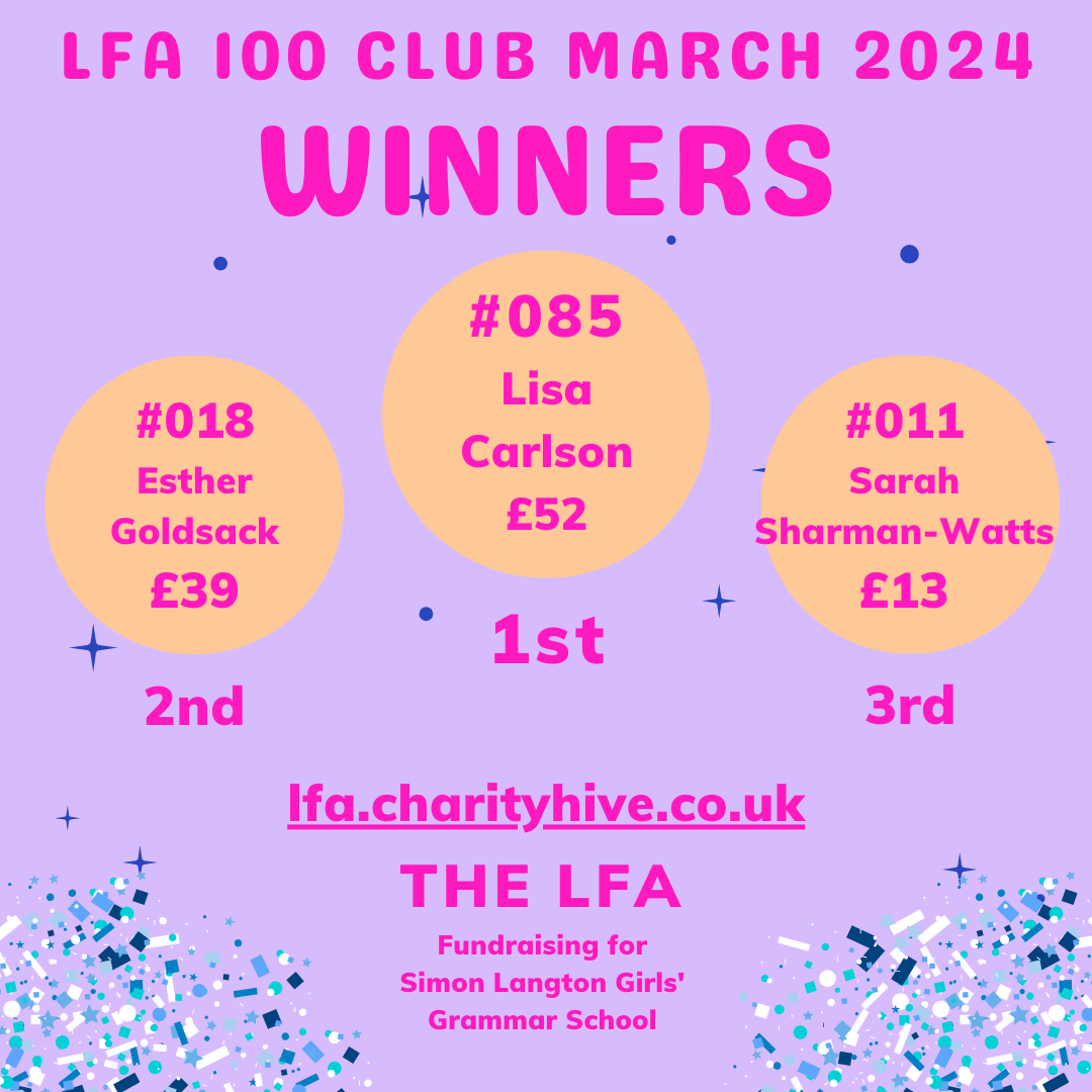 LFA 100+ Club March 2024 Winners