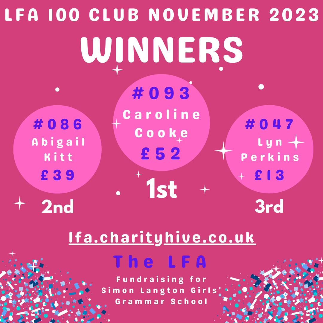 LFA 100+ Club November 2023 Winners