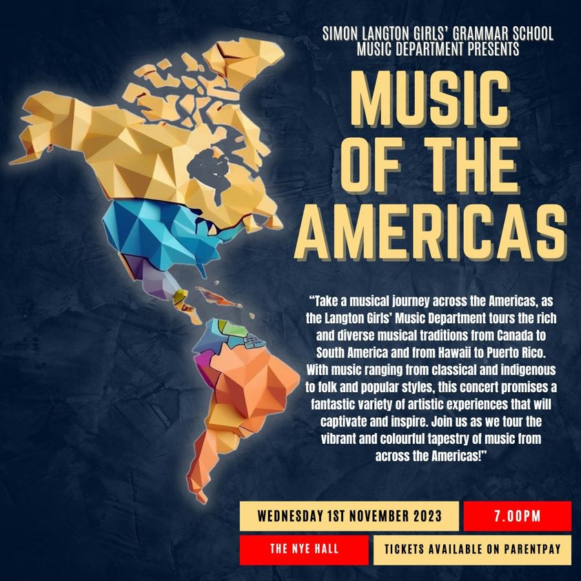 Music of the Americas - Wednesday 1st November 2023