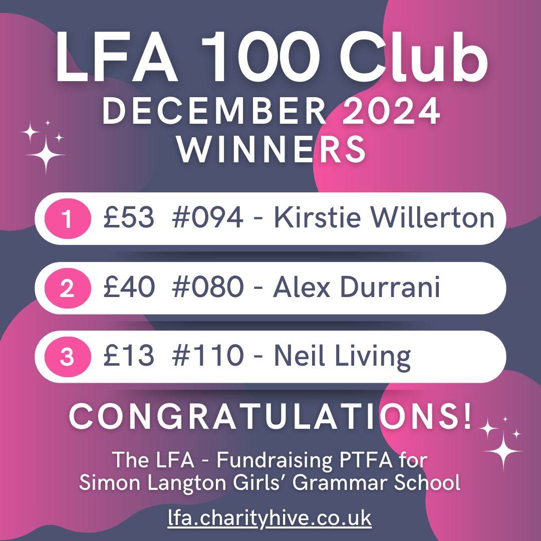 LFA 100+ Club December 2024 Winners